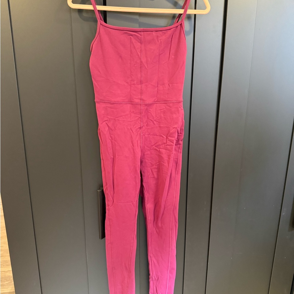 Aritzia Burgundy Athletic Jumpsuit